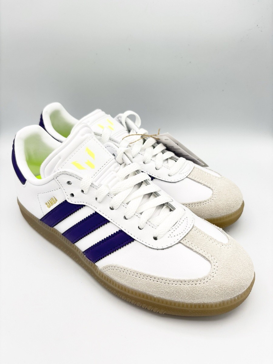 adidas Samba Messi Purple/White/Volt Men's Sizes IH8161 New