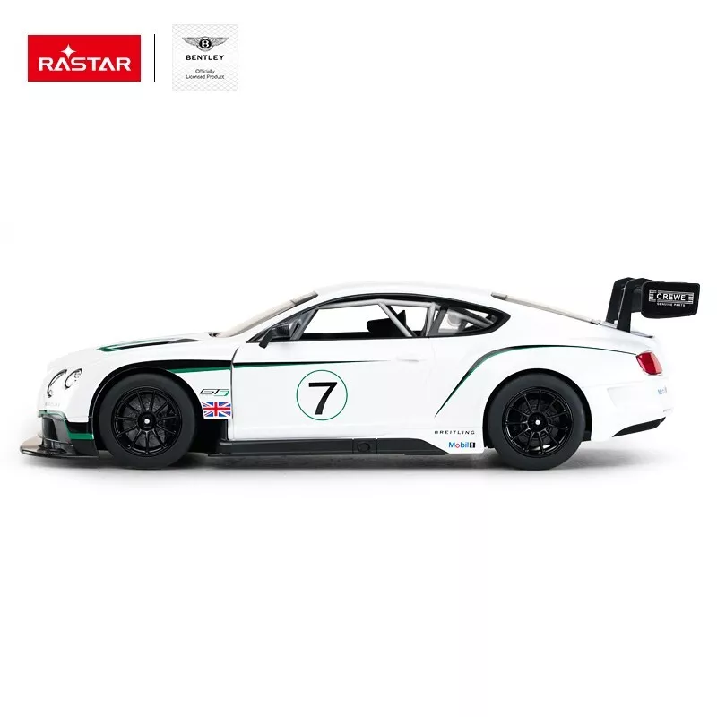 Rastar 70600 1:14 Scale RC Bentley Continental GT3 Kids Toy Car wit Remote White - Image 4 of 4