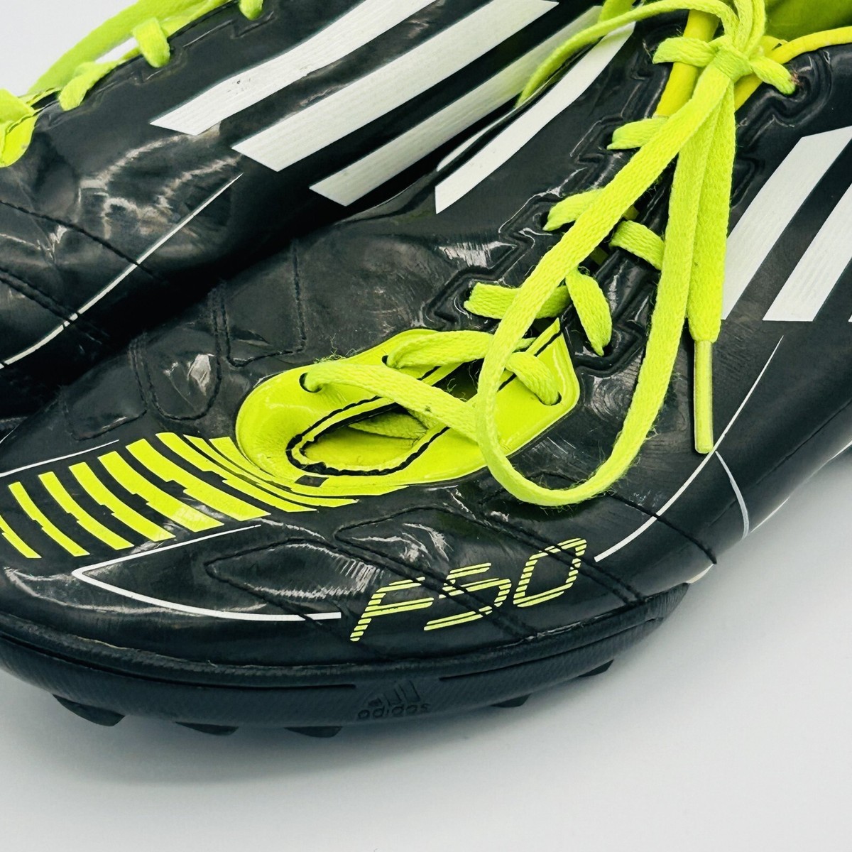 Adidas Soccer Cleats Mens 6.5 Black Yellow F10 Adizero F50 TRX FG