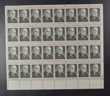 US SCOTT 1499 PANE OF 32 HARRY S TRUMAN STAMPS 8 CENT FACE MNH