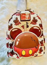 🍎EXCLUSIVA🍎 Mini Mochila Loungefly Mickey Mouse Candy Apple - Disney Eats