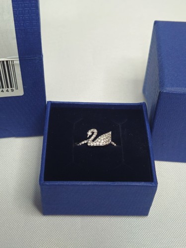 Genuine Swarovski Crystal ICONIC SWAN:RING CRY/RHS 58 5250744 NIB NWT NEW - 第 6/6 張圖片