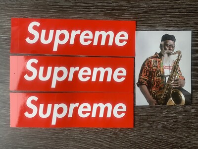 3 Random Supreme Stickers + 1 Photos Sticker