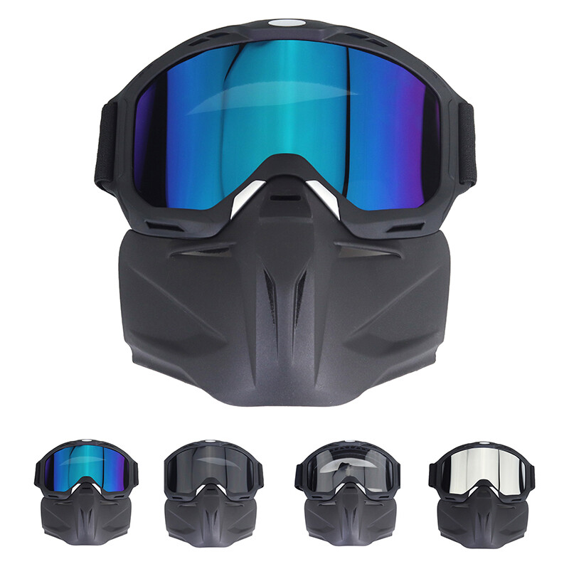 Máscara facial para adultos invierno deportes de nieve esquí snowboard a prueba de viento gafas anti-UV