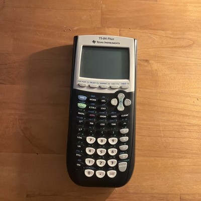 Texas Instruments TI-84 Plus Black Graphing Calculator W/ Cover TESTED Works!