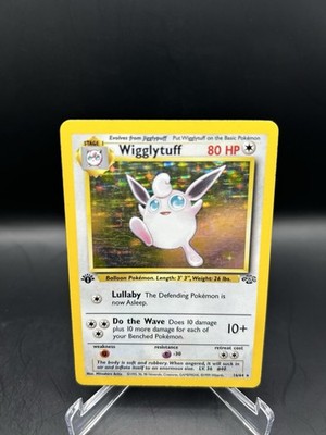 wigglytuff holographic pokemon card value Wigglytuff 1999 Pokemon Jungle Holo Rare #16 PSA Authenticated 7 Card