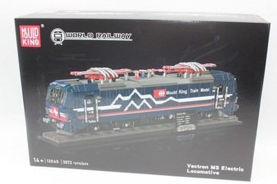 OO Mould King 12045 Vectron MS E-Lokomotive Zug + Schienen Klemmbausteine  NEU