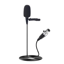 Lavalier Microphone, Cardioid Condenser Clip On Microphone, Lapel Microphone ...