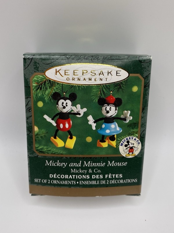 2000 Hallmark Keepsake Mickey and Minnie Mouse - Mickey & Co.-Miniature-NEW-READ