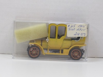 Fiat Doppel-Phaeton 24 cv 1906 in gelb Box Rio 25 1:43