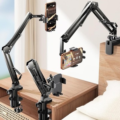 Innovative 360° Gooseneck Phone Holder   Ultimate Comfort for Bed & Desk Usage