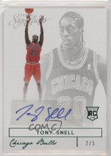 2013-14 Panini Signatures Rookie Signatures Green 2/5 Tony Snell #27 Auto 7y2