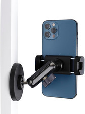 Gym Magnetic Phone Holder Mount with 360  Adjustable Dual Ballhead Black