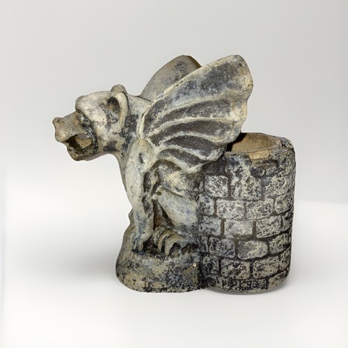 Gargoyle Protector of Writing Instruments Pen Pencil Holder Heavy!