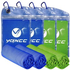 4 Pack Cooling Towels 40"x12" Cool Towel Cold Towel Microfiber Soft Breathabl...