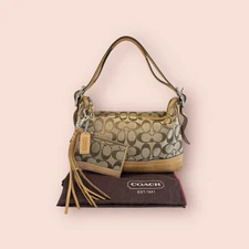 Coach Y2K Vintage East West Buckle Tassel Duffe Luxury Shoulder Bag Set 9363