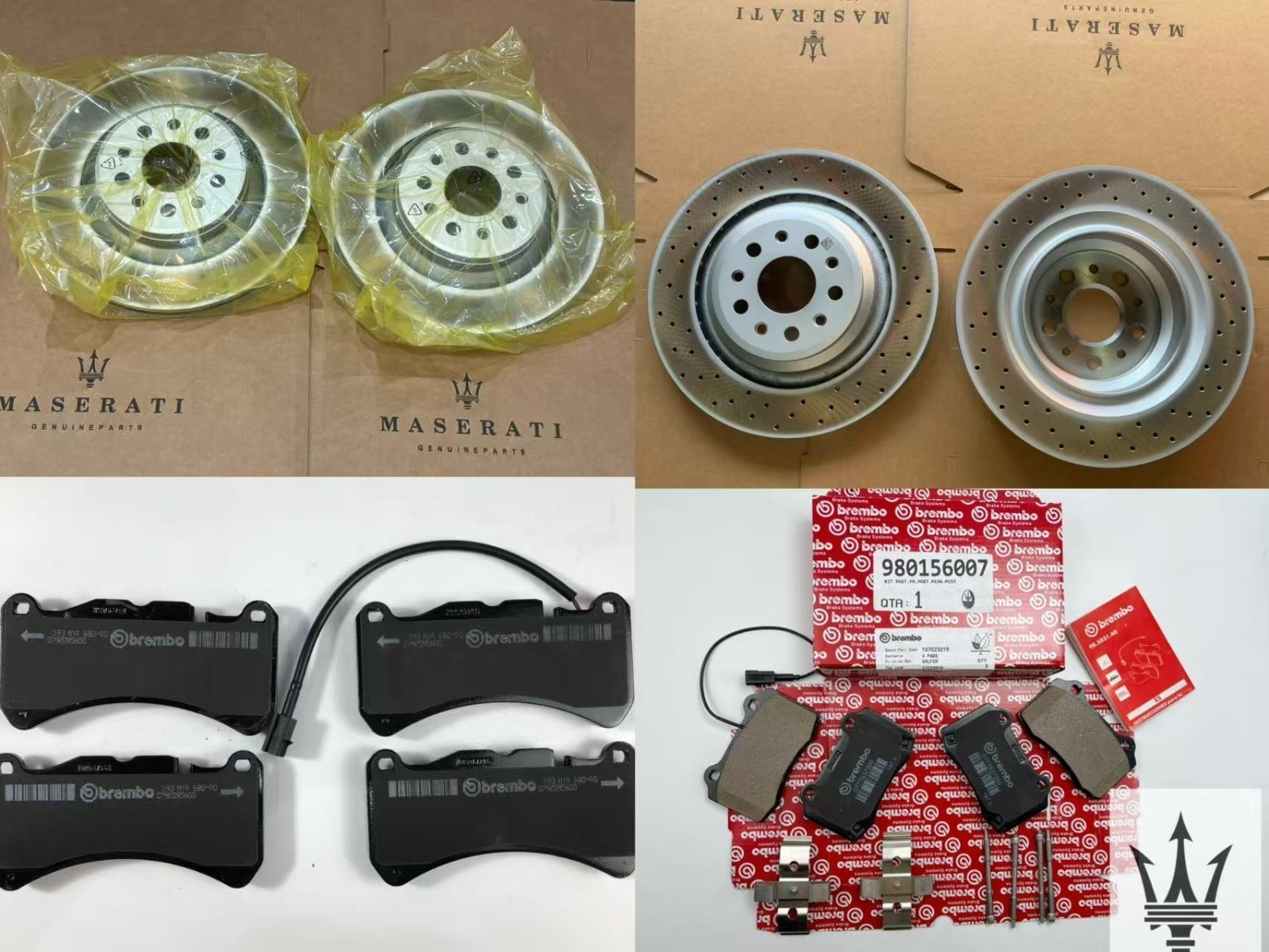 OEM For 2014-2016 Maserati Ghibli 3.0/2.0/3.8L Quattroporte brake pads rotors