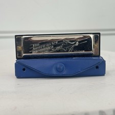 VINTAGE HOHNER American Ace Harmonica With Case