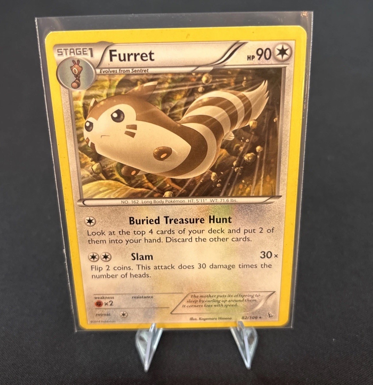 Furret 82/106 Rare XY Flashfire Pokemon TCG LP