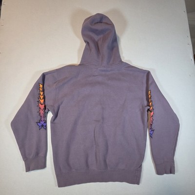 Vintage Spitfire Skate Like a Girl Graphic Print Hoodie Hoody Purple Medium S