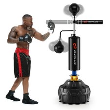 Boxing Speed Trainer Freestanding Fillable 360&deg; Spinning Bar Adjustable Height
