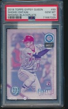 PSA 10 SHOHEI OHTANI 2018 TOPPS Gypsy Queen #89 MISSING BLACKPLATE RC GEM MINT