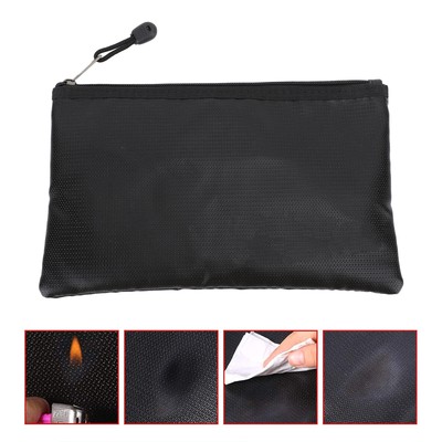 Fireproof Waterproof Document Bag Silicone Fiberglass Fabric Fireproof Pouch Hot