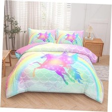 Queen Size 5-Piece Unicorn Bedding Set - Pink Queen-5pcs Yh-unicorn-22