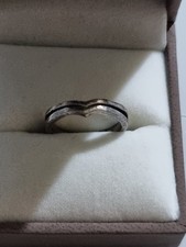 Silver Coloured Ring Size I New With Free Postage In Uk