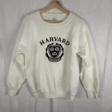 Vintage 80s Champion Harvard University Crewneck Sweatshirt Medium Made In USA