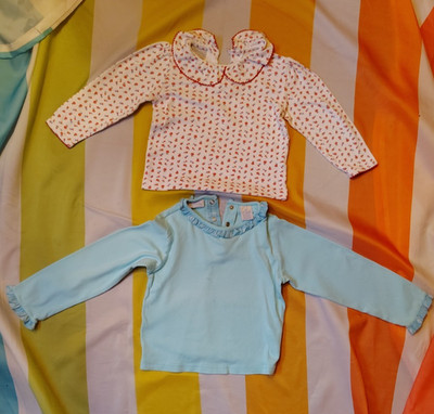 Basic Editions (2) Girls-Child Warm Cuddly Long Sleeve Peter Pan Collar Top 3T