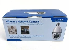 360° E27 2.4G / 5G Smart Bulb IP Camera Video Two-way Audio Remote App Control