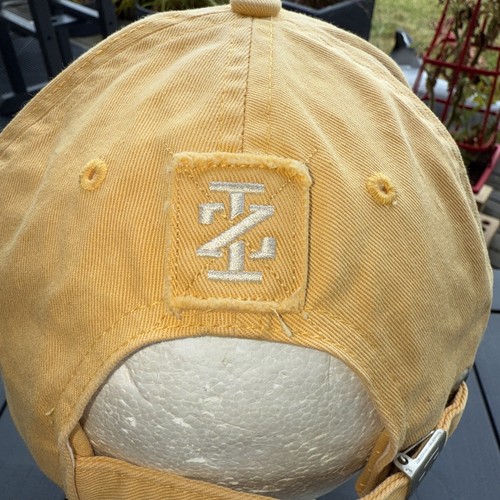 IZOD White on Yellow/Gold w Logo Hat Cap Strap Buckle Cotton IZOD Brand Cotton - Picture 5 of 11