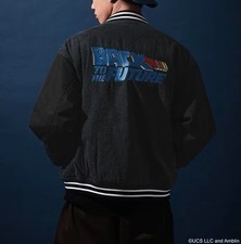 Back to the Future 40th Anniversary Varsity Jacket Embroidery L Unisex Cosplay