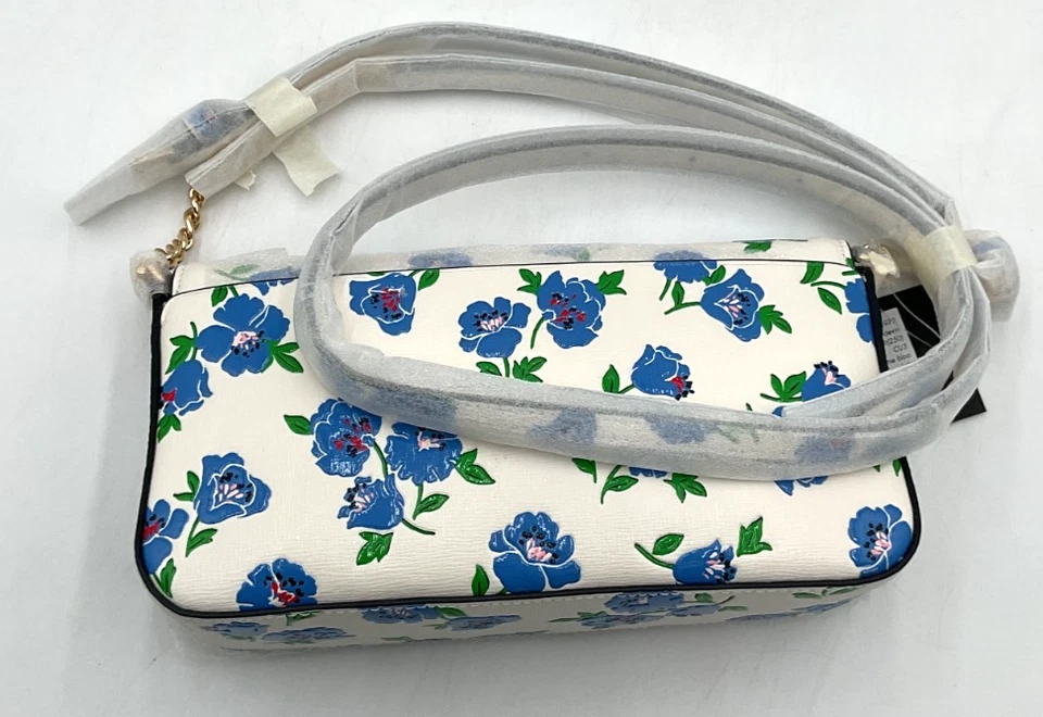 Bolsa tiracolo Kate Spade New York Devin Springtime Blooms aba corrente nova com etiquetas - Imagem 3 de 4