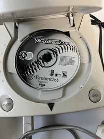 Sega Dreamcast Console with 2 Controllers & Cables with one vmu + one game. 