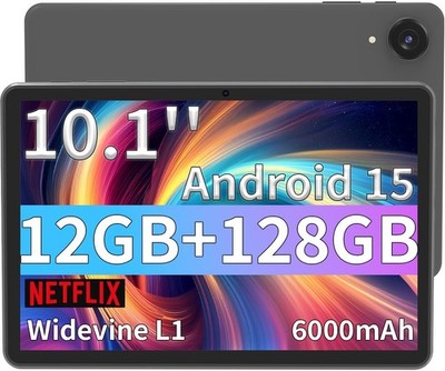 Android 15 , 10.1 Inch with Octa-core Processor,HD IPS Screen, 12GB RAM+128GB...