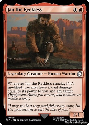 Ian the Reckless MTG Universes Beyond: Fallout Uncommon NM Pack Fresh