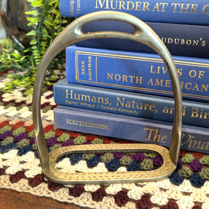 Antique Brass English Style Saddle Stirrup Horse Equestrian Decor Made/England
