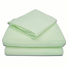 100 Natural Cotton Jersey Knit 3-Piece Toddler Sheet Set, Soft Celery