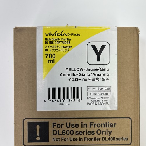 Fuji Film DL600 Yellow Ink Cartridge 700mL C13T652410/ Sealed - EXP 2026 - 第 3/6 張圖片
