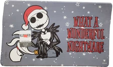 Thin PVC Floor Mat (18"x30") DISNEY, HALLOWEEN, WHAT A WONDERFUL NIGHTMARE, KD