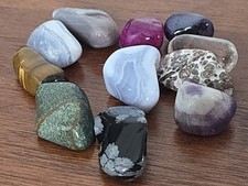 Tumbled Polished Stones Lot Rocks Assorted Crystals Healing