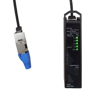 Professional RJ45 Network Cable Tester - 3-in-1 Resistance, Continuity & Port...