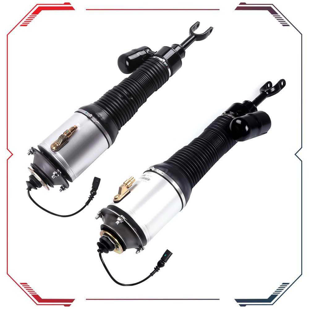 Pair Front Air Suspension Strut Shock For Bentley Continental GT GTC Flying Spur