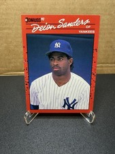 1990 Donruss Deion Sanders Rookie Base Set #427 New York Yankees Baseball Card