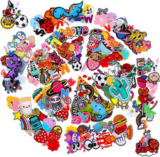 202 Pcs Random Assorted Styles Embroidered Patches Iron on Patches Bulk