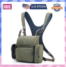 Binocular Harness Chest Pack: Bino Case with Rangefinder Pocket for Hunting Bird