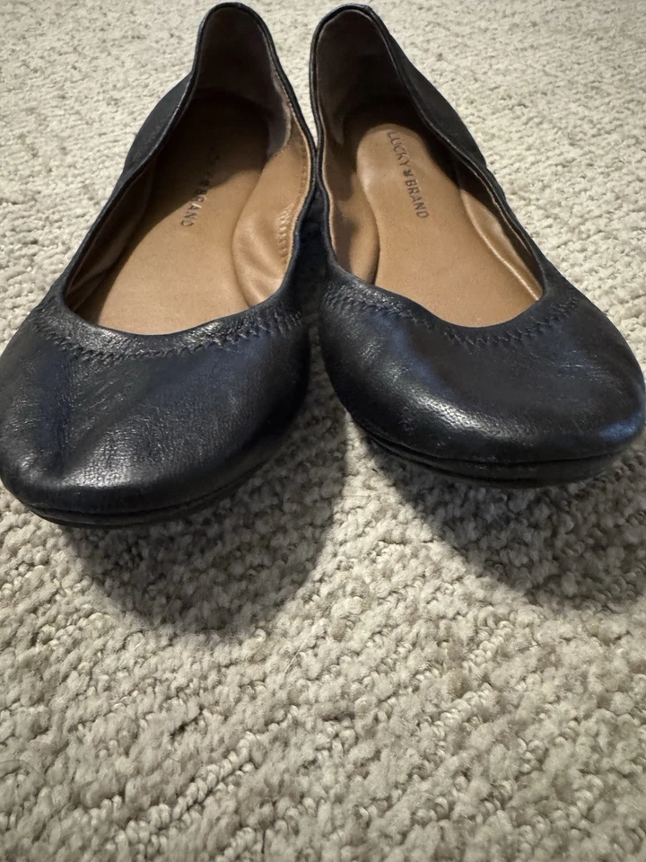Женские балетки Lucky Brand Emmie размер 7,5 W черные - Изображение 4 из 4