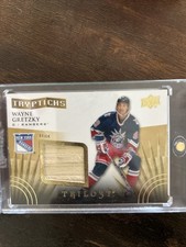 2014-15 Upper Deck Trilogy - Tryptichs Wayne Gretzky #T-WG3 Patch/Stick /50 